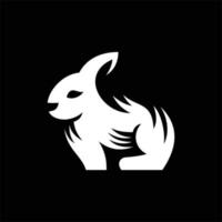 Rabbit Animal Silhouette Creative Logo vector