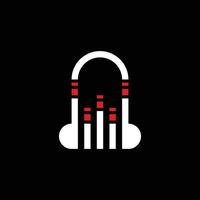 Sound equalizer audio musical creative modern logo vector image