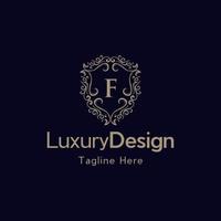 Letter F Ornament Luxury Monogram Logo vector