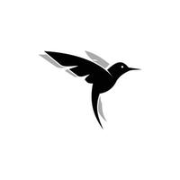 Hummingbird Silhouette Geometric Simple Logo