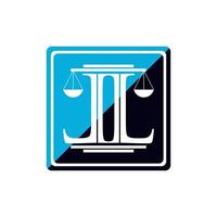 Letter LL Law Firm Creative Logo vector