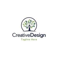 Human Tree Nature Ecology Business Logo vector