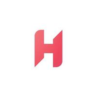 diseño y plantilla del logotipo h. Iniciales de icono h creativas basadas en letras en vector. vector