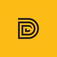 D Logo Design and template. Creative D icon initials based Letters in vector. vector