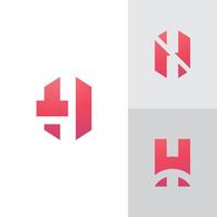 H Logo Design and template. Creative H icon initials based Letters in vector. vector