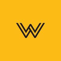 W Logo Design and template. Creative W icon initials based Letters in vector. vector