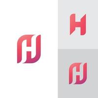 H Logo Design and template. Creative H icon initials based Letters in vector. vector