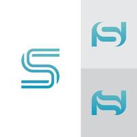 diseño y plantilla del logotipo s. Creative s icon iniciales basadas en letras en vector. vector