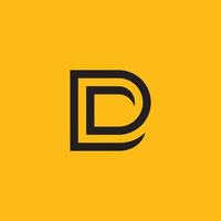 diseño y plantilla del logotipo d. letras creativas basadas en las iniciales del icono d en el vector. vector