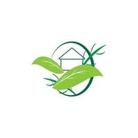 vector de ilustración de icono de casa verde