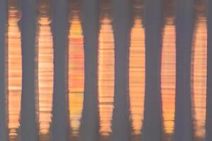 Defocused Polycarbonate plastic sheet, abstract background texture photo