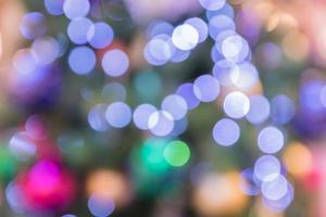 bokeh garland background. Abstract festive backdrop. greeting card for christmas and winter holidays photo