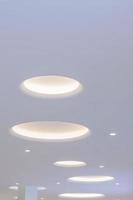 Modern layered ceiling with lights photo