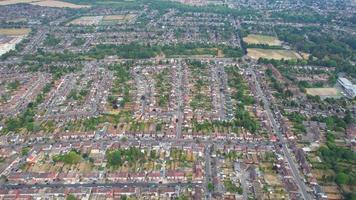 Beautiful Aerial view and high angle footage of Northern Luton City of England UK video