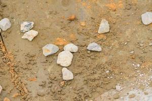 sand on metal surface. Abstract industrial background texture photo