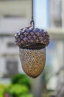 bird feeder in shape of acorn for sale photo