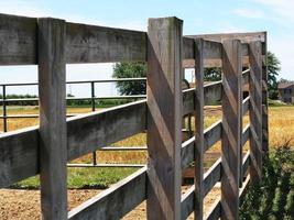 Wooden Fence on Farm photo