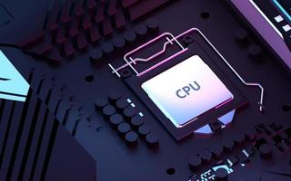 Central Computer Processors CPU concept - 3d render photo