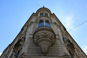 Haifa Israel June 12, 2020 . Small balcony on the front of the building. photo
