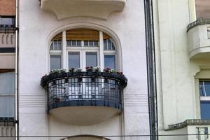 Haifa Israel June 12, 2020 . Small balcony on the front of the building. photo