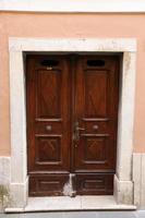 Tel Aviv July 20, 2019. Architectural design element of a door for entering and exiting a building photo
