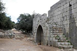 haifa israel 4 de enero de 2022 una fortaleza medieval ubicada en la parte norte de los altos del golán en el norte de israel. foto