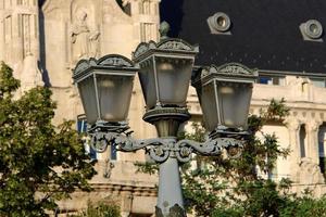 Tel Aviv July 22, 2021. Lantern - a device for lighting the street at night. photo