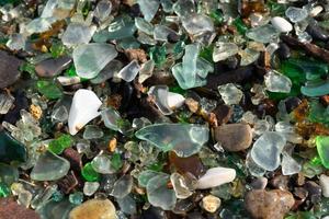 Natural background of sea glass. photo