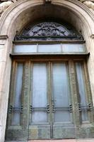 Tel Aviv July 20, 2019. Architectural design element of a door for entering and exiting a building photo