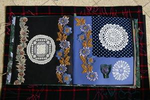 Jerusalem Israel June 22, 2020 . Decorative lace doilies photo