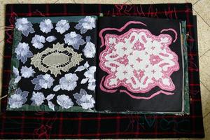 Jerusalem Israel June 22, 2020 . Decorative lace doilies photo