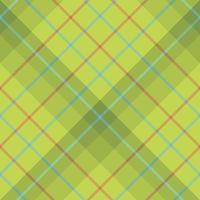 Seamless pattern in lime green, blue and red colors for plaid, fabric, textile, clothes, tablecloth and other things. Vector image. 2