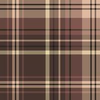 Seamless pattern in interesting beautiful brown and beige colors for plaid, fabric, textile, clothes, tablecloth and other things. Vector image.