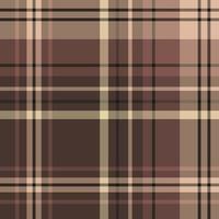 Seamless pattern in interesting beautiful brown and beige colors for plaid, fabric, textile, clothes, tablecloth and other things. Vector image.