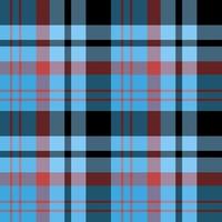 Seamless pattern in great blue, red and black colors for plaid, fabric, textile, clothes, tablecloth and other things. Vector image.