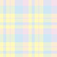 Seamless pattern in great pastel yellow, pink and blue colors for plaid, fabric, textile, clothes, tablecloth and other things. Vector image.