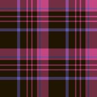 Seamless pattern in lovely black, violet and bright pink colors for plaid, fabric, textile, clothes, tablecloth and other things. Vector image.