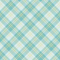 Seamless pattern in gentle light yellow and water blue colors for plaid, fabric, textile, clothes, tablecloth and other things. Vector image. 2