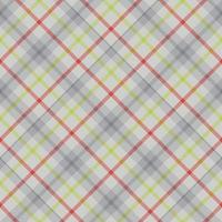 Seamless pattern in light grey, green and red colors for plaid, fabric, textile, clothes, tablecloth and other things. Vector image. 2