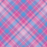 Seamless pattern in great creative pink, blue and violet  colors for plaid, fabric, textile, clothes, tablecloth and other things. Vector image. 2