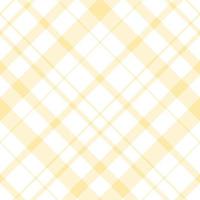 Seamless pattern in fine light yellow and white colors for plaid, fabric, textile, clothes, tablecloth and other things. Vector image. 2