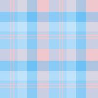 Seamless pattern in fine positive blue and pink colors for plaid, fabric, textile, clothes, tablecloth and other things. Vector image.