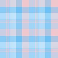 Seamless pattern in fine positive blue and pink colors for plaid, fabric, textile, clothes, tablecloth and other things. Vector image.