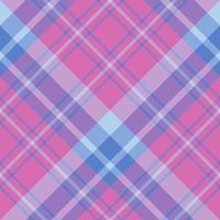Seamless pattern in nice pink and light and dark blue colors colors for plaid, fabric, textile, clothes, tablecloth and other things. Vector image. 2