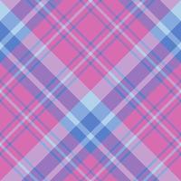 Seamless pattern in nice pink and light and dark blue colors colors for plaid, fabric, textile, clothes, tablecloth and other things. Vector image. 2