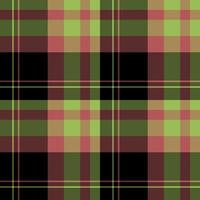 Seamless pattern in great black, red and green colors for plaid, fabric, textile, clothes, tablecloth and other things. Vector image.