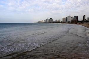 Tel Aviv Israel February 5, 2020. Big city - a port on the Mediterranean coast photo