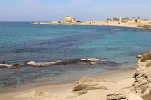 Caesarea Israel November 21, 2019. The ruins of an ancient city on the Mediterranean Sea in Israel. photo