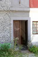 Tel Aviv July 20, 2019. Architectural design element of a door for entering and exiting a building photo