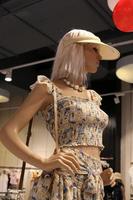 Tel Aviv Israel May 15, 2020 A mannequin is on display in a large store. photo